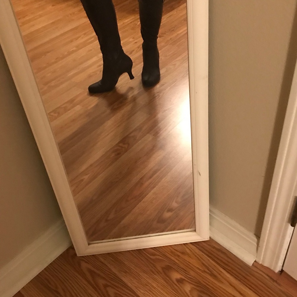 Gianni Bini Brown Leather Boots - Picture 2 of 6